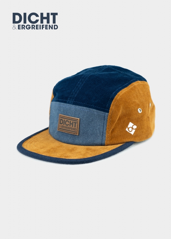 "dicht&ergreifend: Kord" - blau/braun (5-Panel)